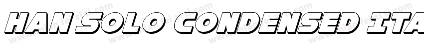 Han Solo Condensed Italic字体转换